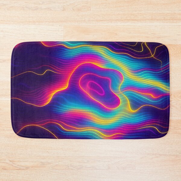 Item preview, Neon Topographic Wave Lines designed and sold by SassyArtistry.