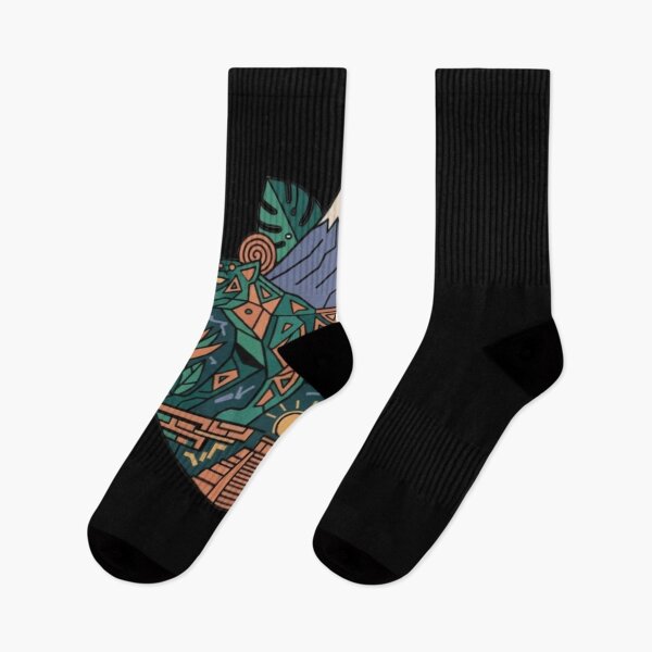 Item preview, Aztec Jaguar Spirit, Mayan Tribal Art, Geometric Jungle Cat designed and sold by OmrDnz.