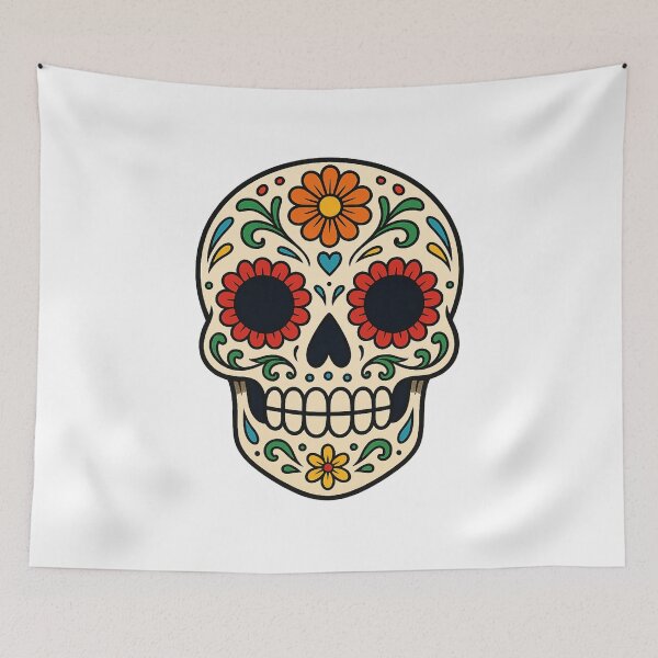 Item preview, Day of the Dead sugar skull designed and sold by CrisC00l.