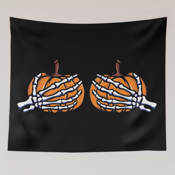Item preview, HALLOWEEN PUMPKIN HAND BRA designed and sold by ANDIBLAIR.