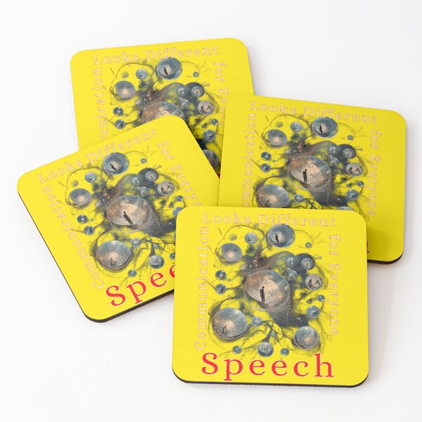 Item preview, Communication Looks Different  for Everyone Speech.  This artwork presents a surreal and evocative composition. designed and sold by Creative-Sanc.