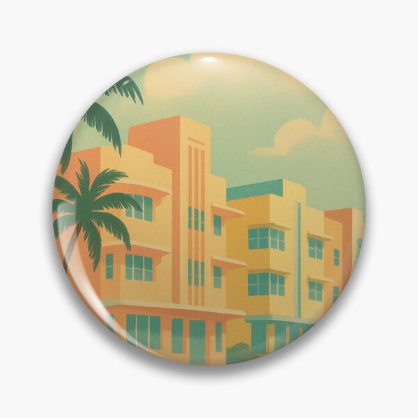 Artikelvorschau, Vintage Miami Wandkunst – Retro Art Deco Strand Reiseposter entworfen und verkauft von TrendSh0p.