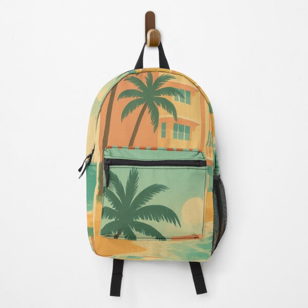 Item preview, Vintage Miami Wall Art – Retro Art Deco Beach Travel Poster designed and sold by TrendSh0p.