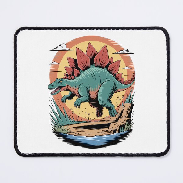 Item preview, Fleet footed stegosaurus designed and sold by Diesel Drinking Dinosaurs.