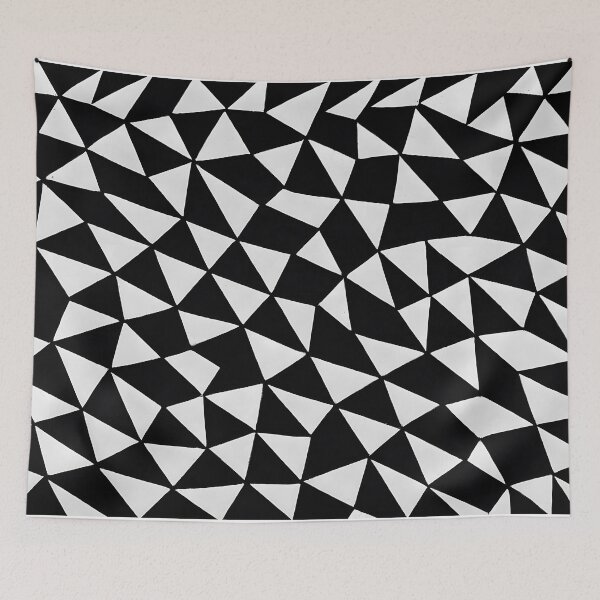 Item preview, Black and White Triangle Mosaic designed and sold by SassyArtistry.