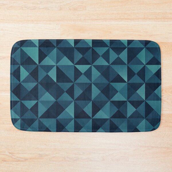 Item preview, Blue Geometric Triangle Pattern designed and sold by SassyArtistry.