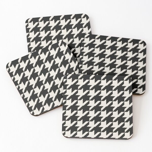 Item preview, Black and White Houndstooth Pattern designed and sold by SassyArtistry.