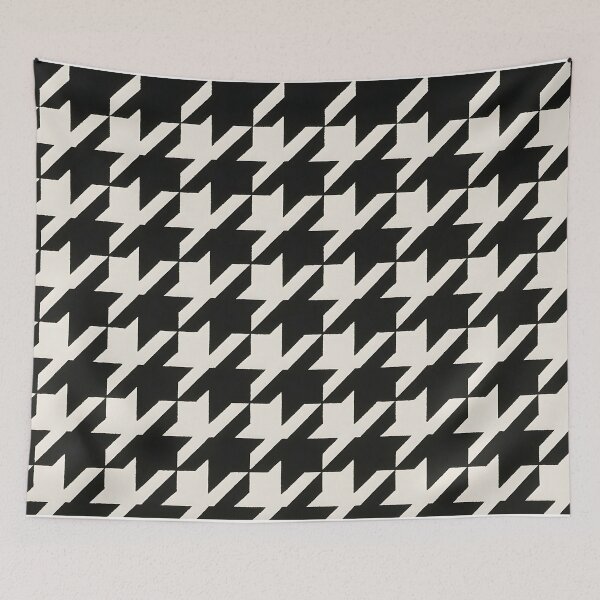 Item preview, Black and White Houndstooth Pattern designed and sold by SassyArtistry.