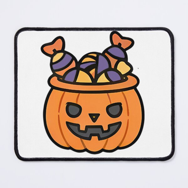 Item preview, Cute Halloween Candy Bucket | Kawaii Pumpkin Trick-or-Treat | Spooky Season Illustration designed and sold by Kni2BeDesign.