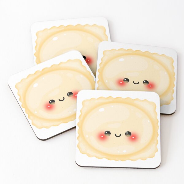Item preview, kawaii stuffed pasta ravioli designed and sold by KJackArtwork.