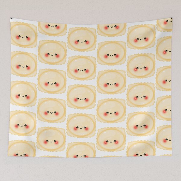 Item preview, kawaii stuffed pasta ravioli designed and sold by KJackArtwork.