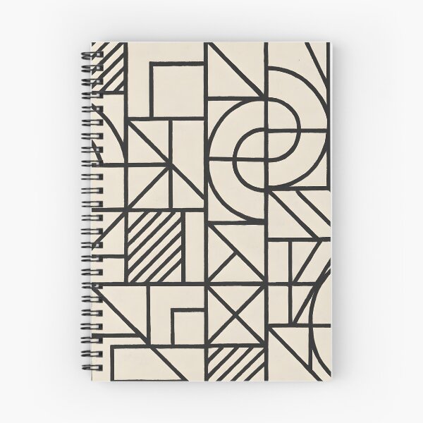Item preview, Beige Black Geometric Line Pattern designed and sold by SassyArtistry.