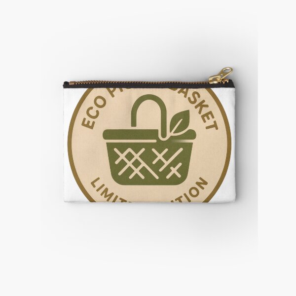 Item preview, Circular Badge Design Featuring Eco Picnic Basket Illustration designed and sold by Creative88Art.