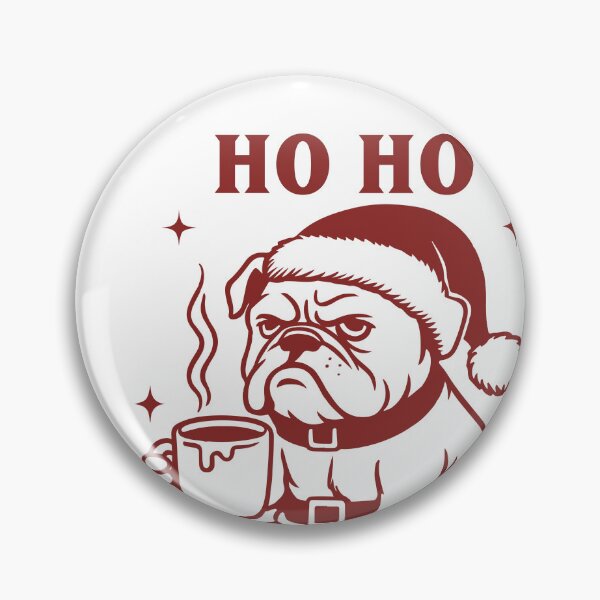 Item preview, Ho Ho Holy Shit What A Year - Pug Santa Christmas designed and sold by Belhbib Art ⭐⭐⭐⭐⭐.