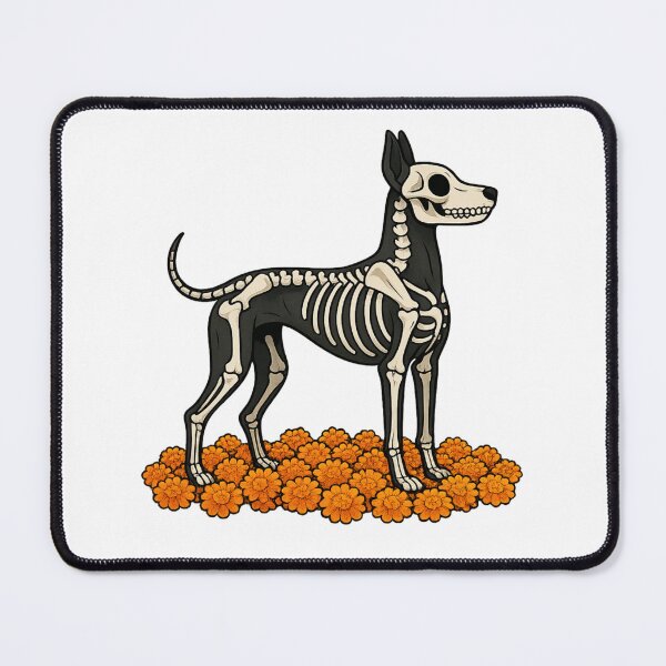 Item preview, Xoloitzcuintle skeleton guardian designed and sold by CrisC00l.