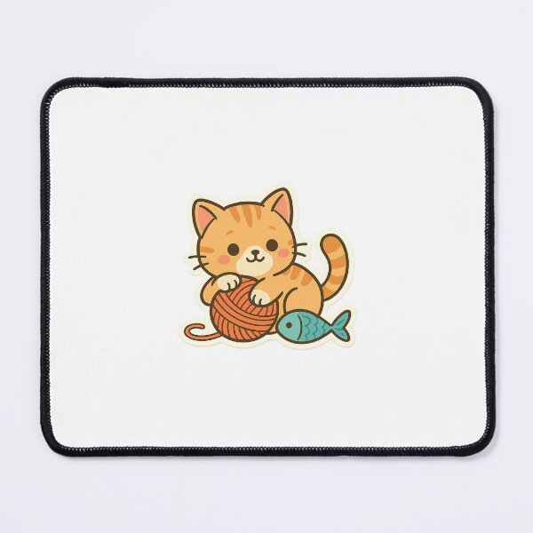 Item preview, Cat With Fish designed and sold by mysakura.