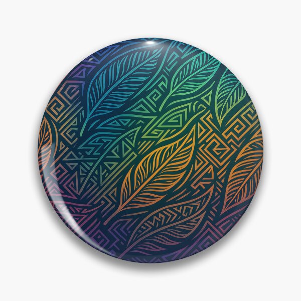Item preview, Colorful Tribal Leaf Pattern designed and sold by SassyArtistry.