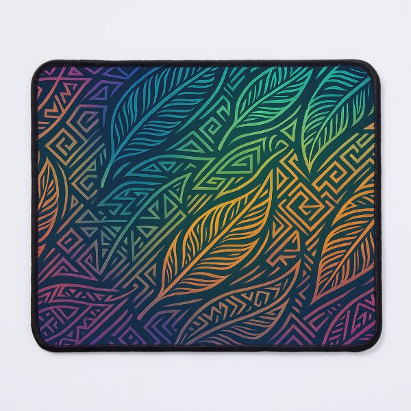 Item preview, Colorful Tribal Leaf Pattern designed and sold by SassyArtistry.
