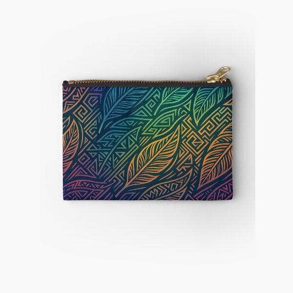 Item preview, Colorful Tribal Leaf Pattern designed and sold by SassyArtistry.