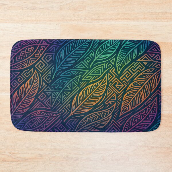 Item preview, Colorful Tribal Leaf Pattern designed and sold by SassyArtistry.