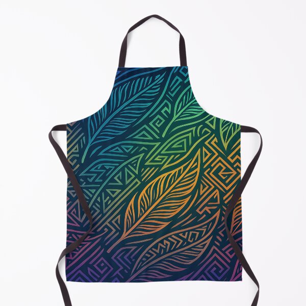 Item preview, Colorful Tribal Leaf Pattern designed and sold by SassyArtistry.