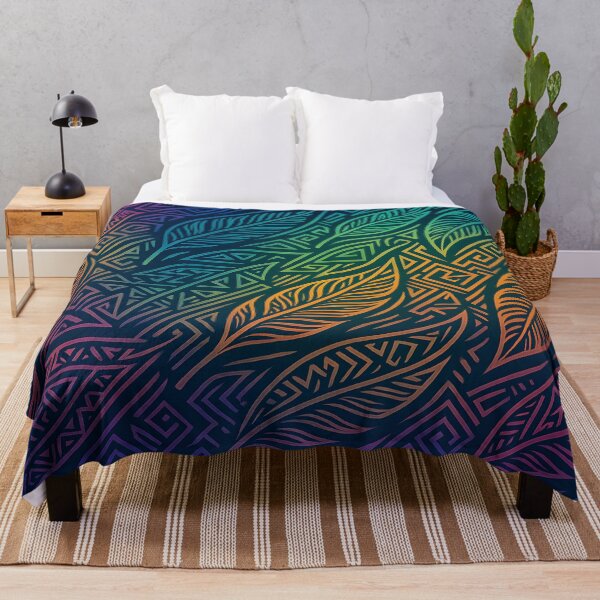 Item preview, Colorful Tribal Leaf Pattern designed and sold by SassyArtistry.