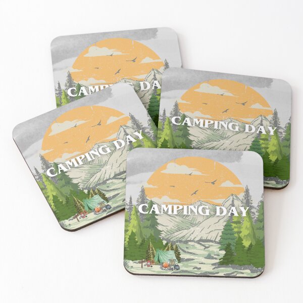 Item preview, Camping Day in the Wild Mountains designed and sold by Saragoza.