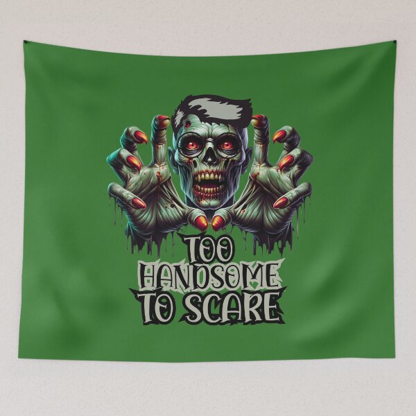 Item preview, Too Handsome To Scare – Funny Halloween Zombie designed and sold by PeteLawliiet.