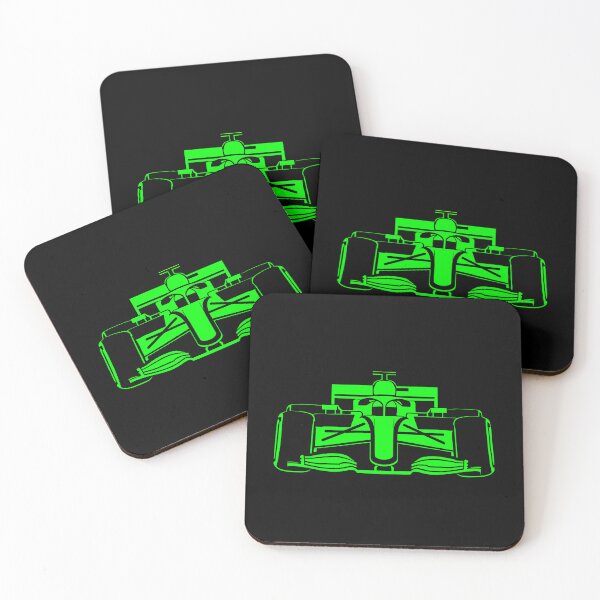 Item preview,  Neon Green F1 Race Car Outline Minimalist Art designed and sold by JohnHoltgre.