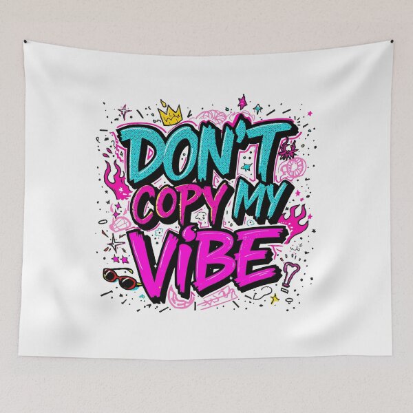 Item preview, Don’t Copy My Vibe. Bold Urban Street Style Quote Design designed and sold by Aarvya Fashion Club ( A.F.C ).