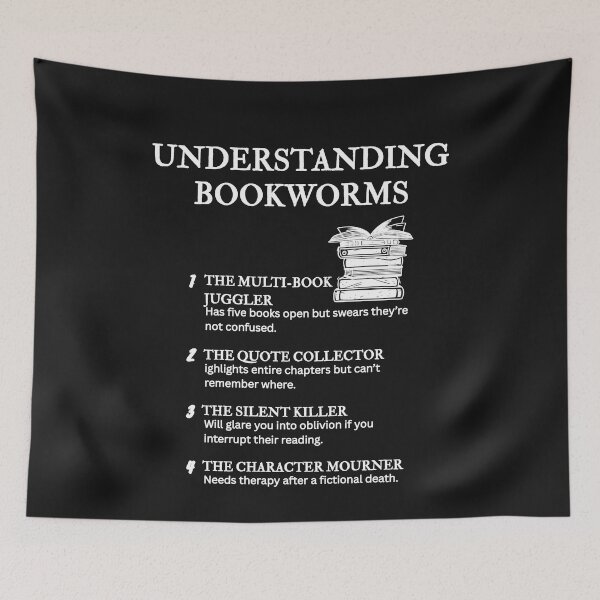 Item preview, Funny Bookworm Definitions – Book Lover Humor – Black designed and sold by PsyFlow35.
