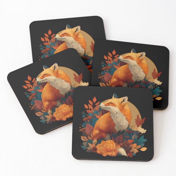 Item preview, Warm Autumn Foxy Pattern For Nature Lovers designed and sold by MarlenArt.