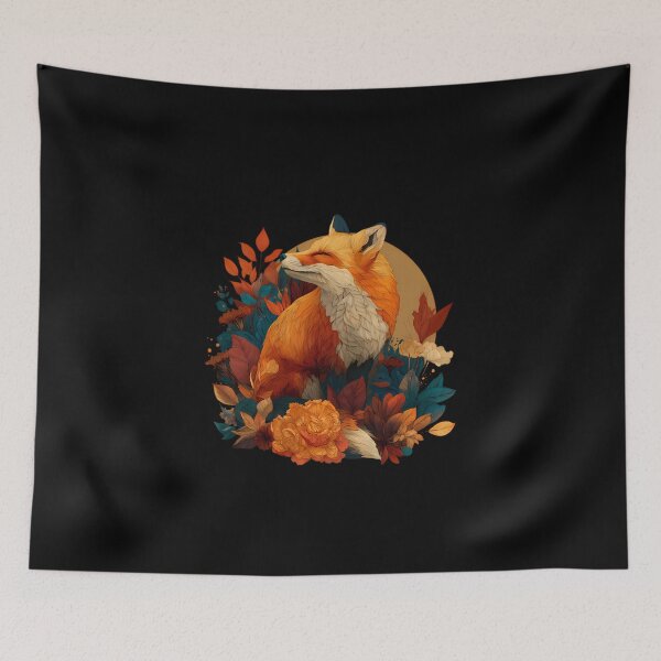 Item preview, Warm Autumn Foxy Pattern For Nature Lovers designed and sold by MarlenArt.