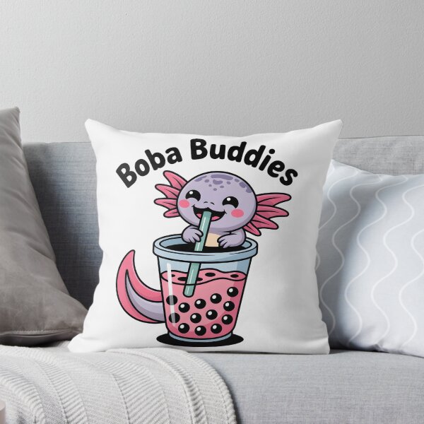 Item preview, "Boba Buddies" Cute Axolotl & Bubble Tea designed and sold by Mr-wow.