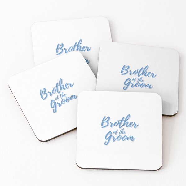 Item preview, Stylish Blue Script Brother of the Groom designed and sold by DixieGirlStudio.
