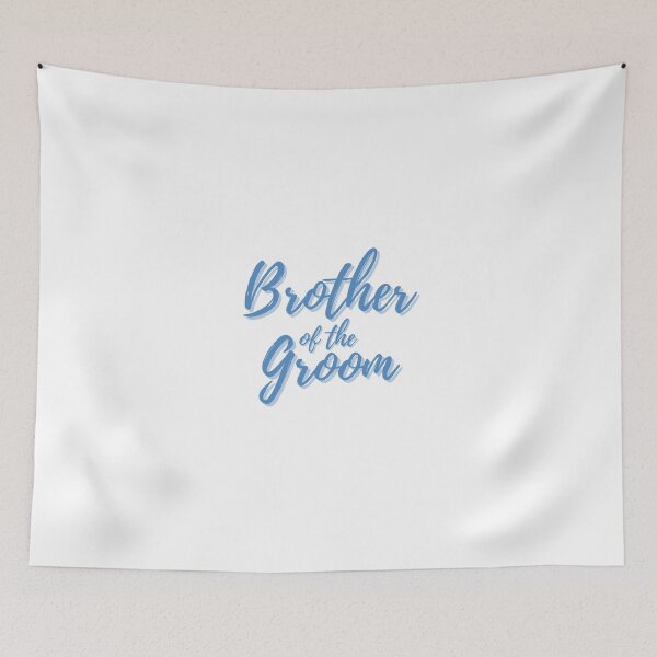 Item preview, Stylish Blue Script Brother of the Groom designed and sold by DixieGirlStudio.