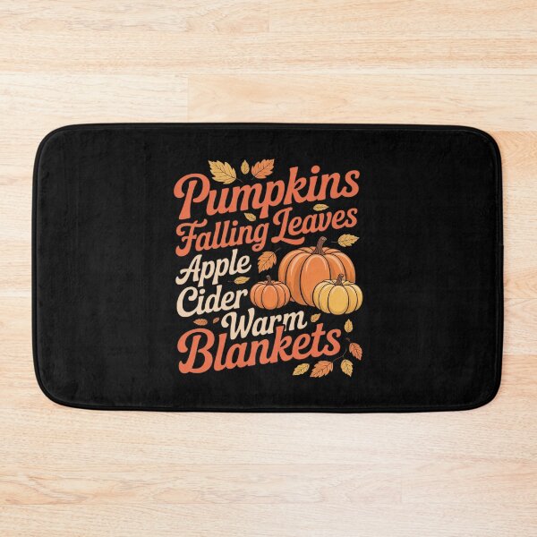 Item preview, Pumpkins apple cider warm blankets leaves fall Halloween fun designed and sold by JulienAureo.