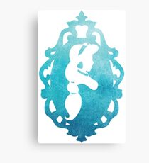 Princess Silhouette Frame Canvas Print