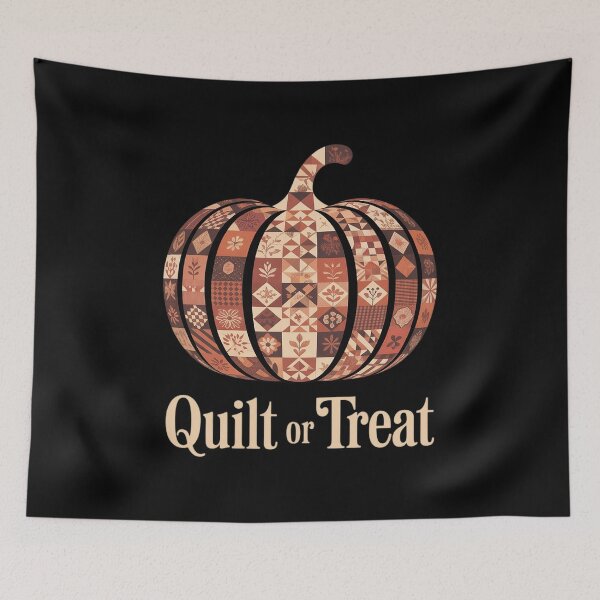 Item preview, Quilt or Treat Patchwork Pumpkin Quilters Autumn Halloween designed and sold by JulienAureo.