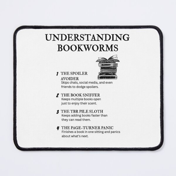 Item preview, Hilarious Bookworm Types – Funny Reading Humor designed and sold by PsyFlow35.