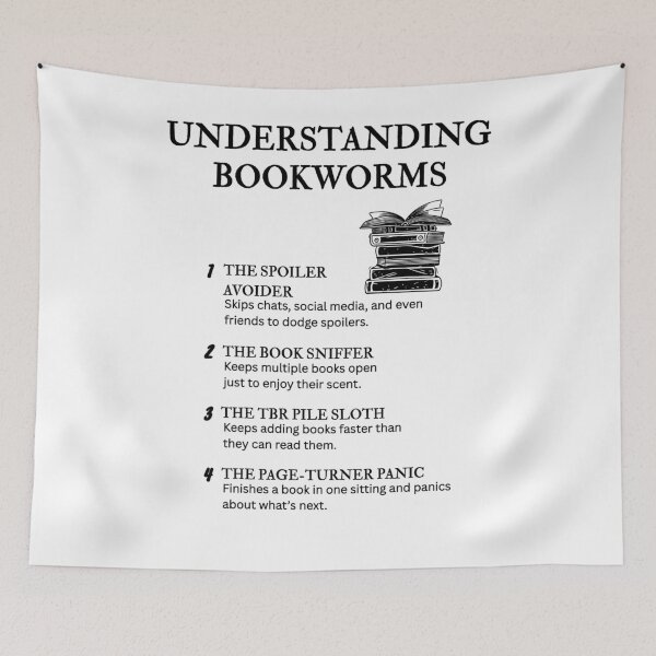 Item preview, Hilarious Bookworm Types – Funny Reading Humor designed and sold by PsyFlow35.