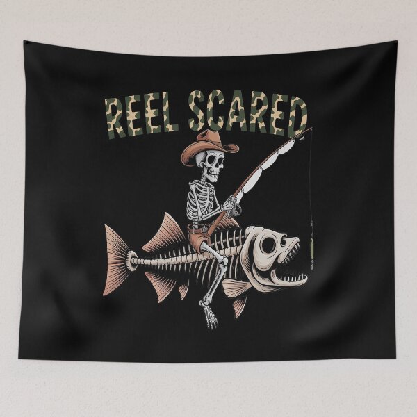 Item preview, Reel Scared Halloween Fishing designed and sold by JulienAureo.