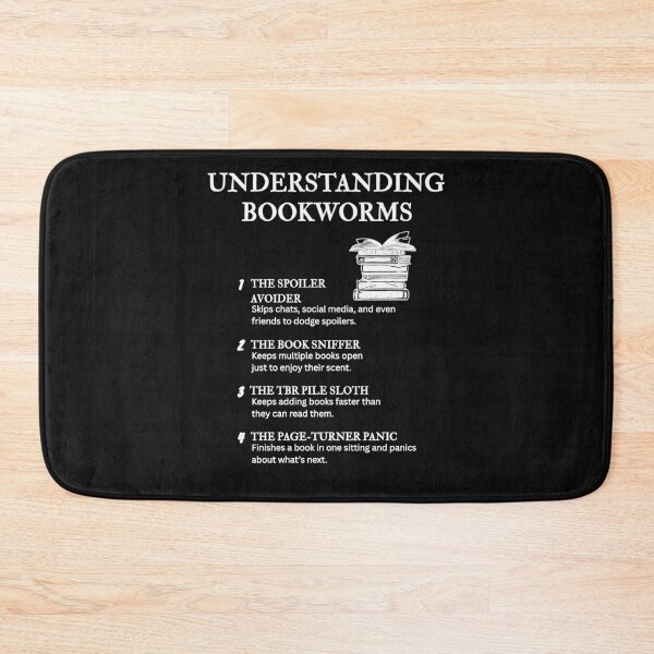 Item preview, Hilarious Bookworm Types – Funny Reading Humor – Black designed and sold by PsyFlow35.