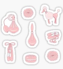 Girly Pastel Pink Sticker Set Sticker