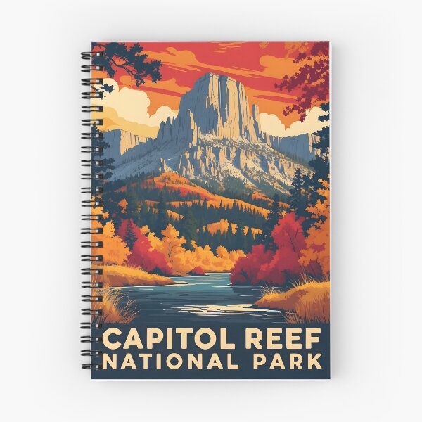 Item preview, Capitol Reef National Park Autumn USA Vintage Travel Tourism  designed and sold by TravelersGems.