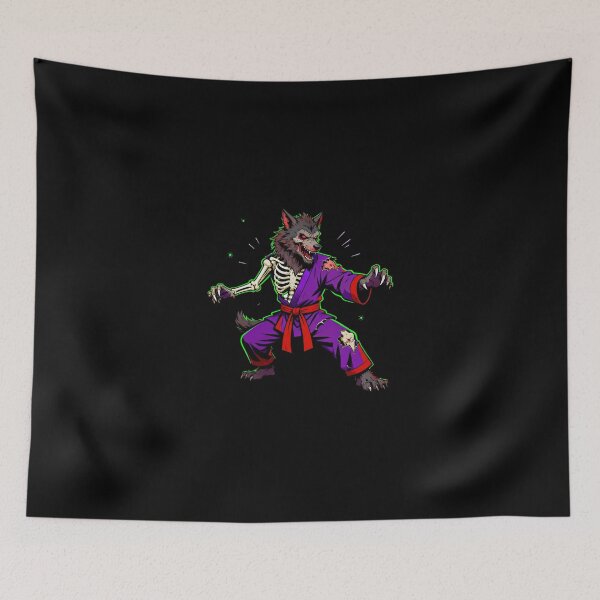 Item preview, Kung Fu Wolf Fitness Warrior designed and sold by El Hermano Gym.