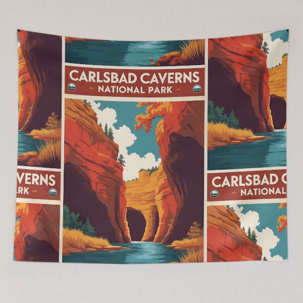 Item preview, Carlsbad Caverns National Park Autumn USA Vintage Travel Tourism  designed and sold by TravelersGems.