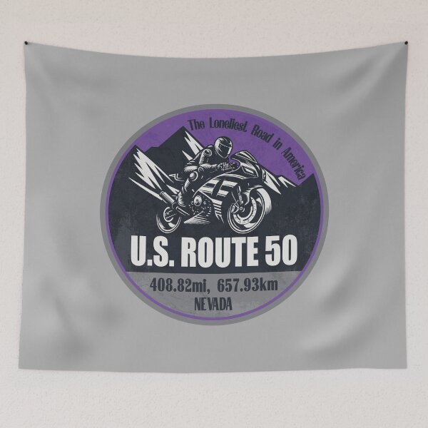 Item preview, U.S. Route 50 Nevada Scenic Motorcycle Ride designed and sold by CynthiaGraphics.