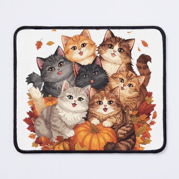 Item preview, Happy Halloween Cats and Pumpkins designed and sold by designwiss.