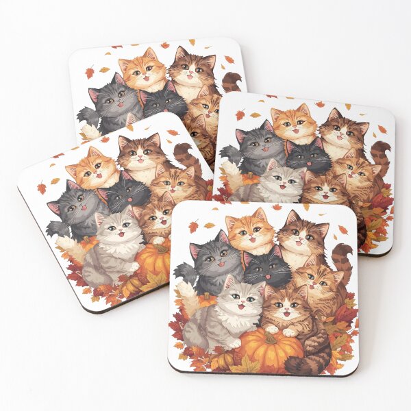 Item preview, Happy Halloween Cats and Pumpkins designed and sold by designwiss.